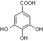 struktura kyseliny galové
